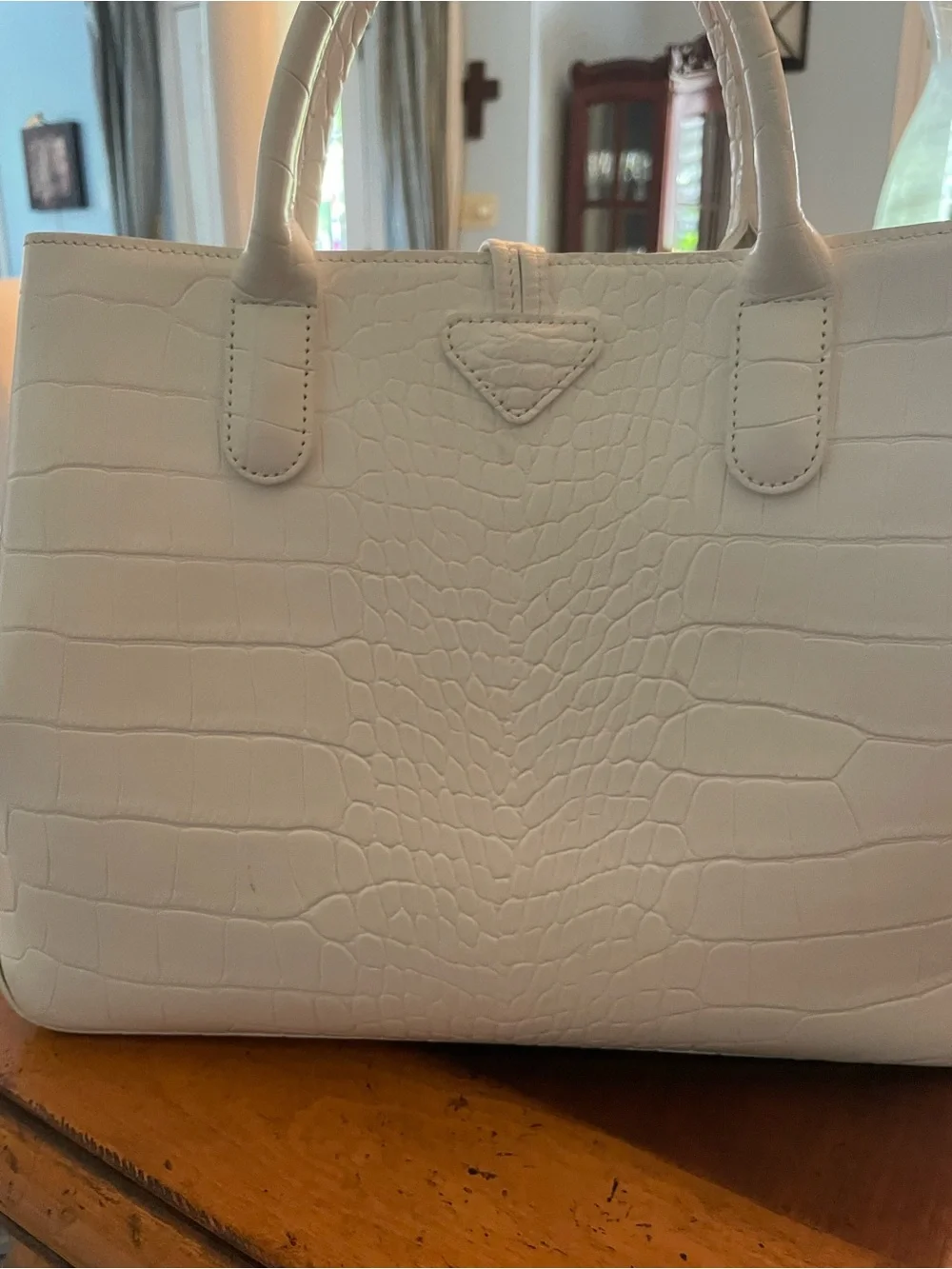 Longchamp structured satchel